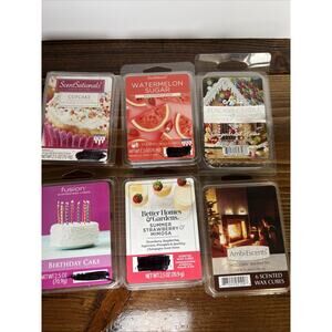 6 Scented Wax Cubes (2 ScentSationals+Ambi Escents+Tuscany Candle+Better Homes)